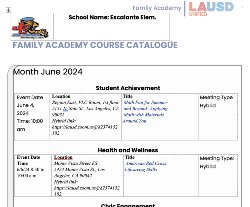 June Course Catalogue